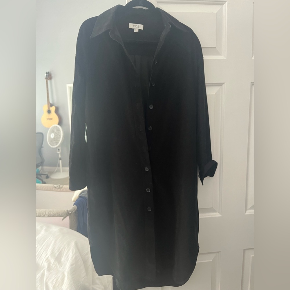 COS black button down dress. Size 8